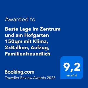 Apartment Neu Direkt Im Zentrum Und Am Hofgarten 150qm Mit Klima, 2 Balkons, Aufzug, Familienfreundlich